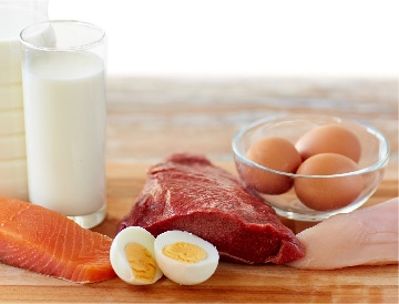 タンパク質を多く含む肉・魚・卵