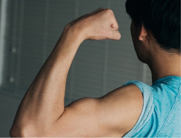 筋肉の材料となるタンパク質